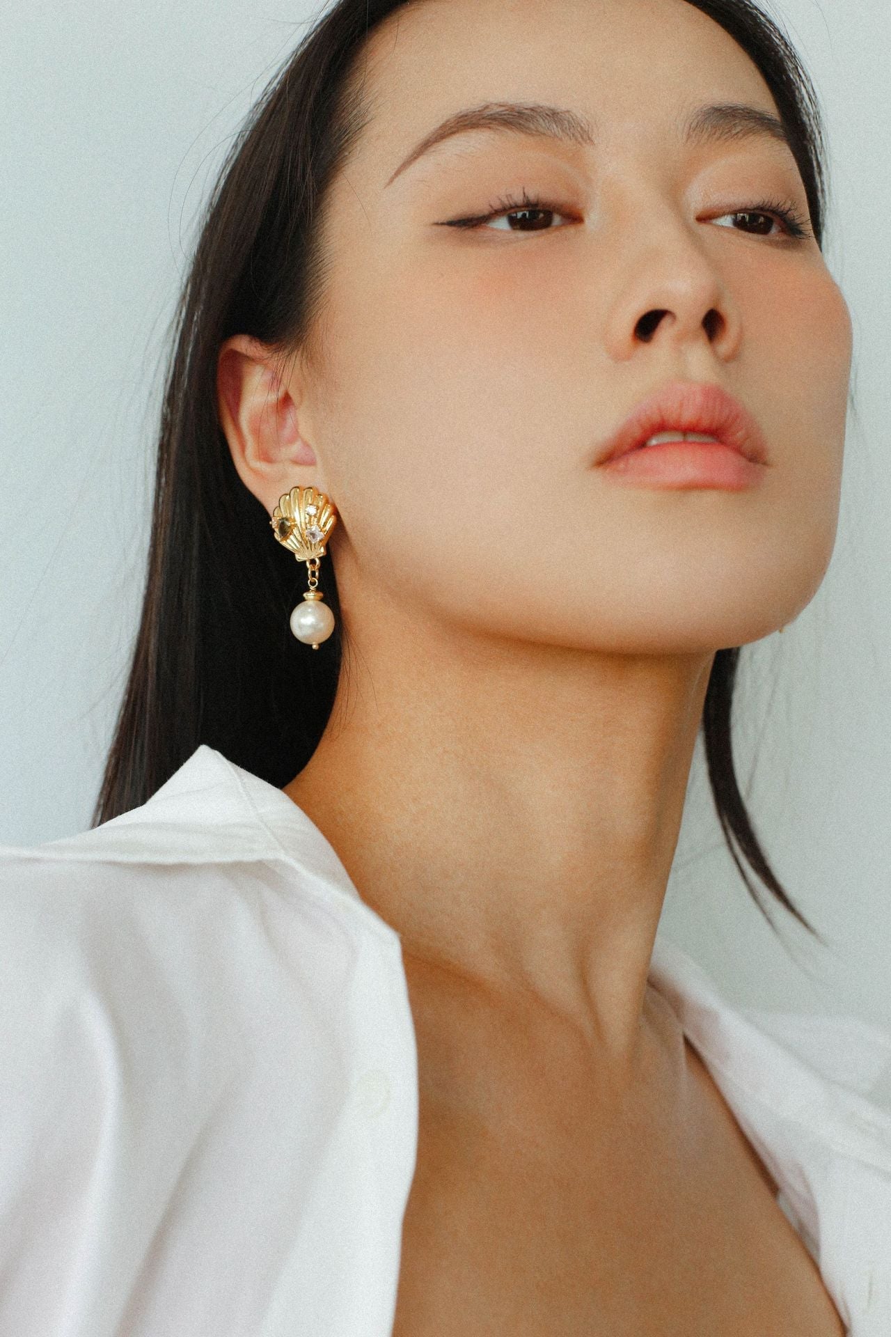 Ocean's Hidden Treasure Aquamarine Earrings Single Bead Design - floysun