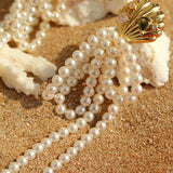 Ocean's Hidden Treasure Aquamarine Earrings Tassel Drop Design - floysun