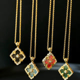 Opera Tulle Lace Clover Necklace – Inspired by Buccellati - floysun