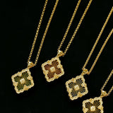 Opera Tulle Lace Clover Necklace – Inspired by Buccellati - floysun