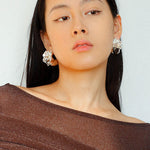Orchid Metal Design Earrings - floysun