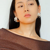 Orchid Metal Design Earrings - floysun