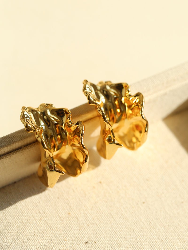 Orchid Metal Design Earrings - floysun