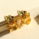 Orchid Metal Design Earrings - floysun