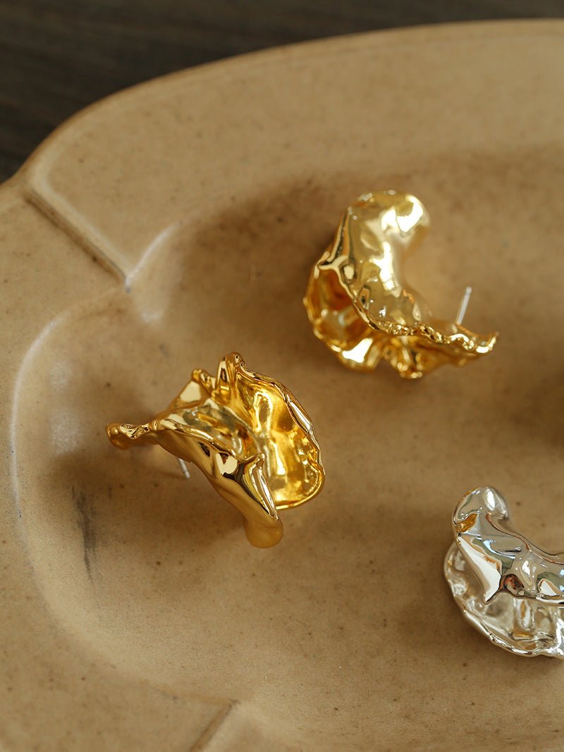 Orchid Metal Design Earrings - floysun