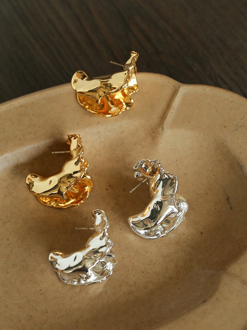 Orchid Metal Design Earrings - floysun