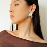 Orchid Metal Design Earrings - floysun