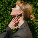 Orchid Metal Design Earrings - floysun