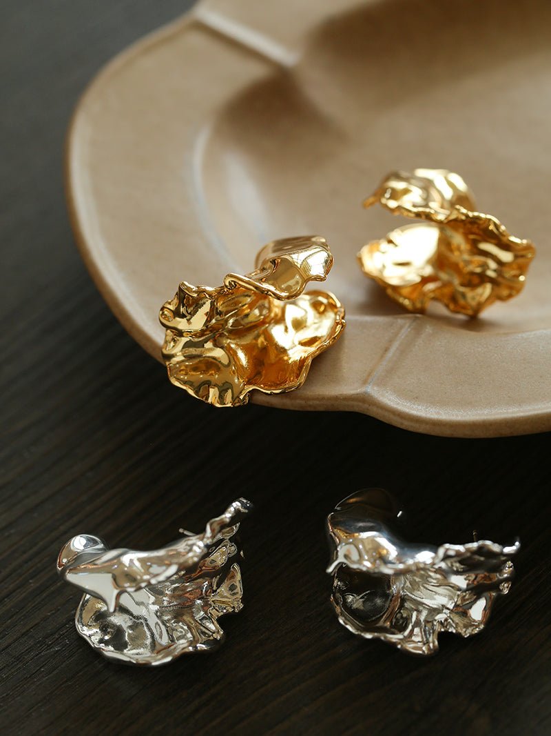Orchid Metal Design Earrings - floysun