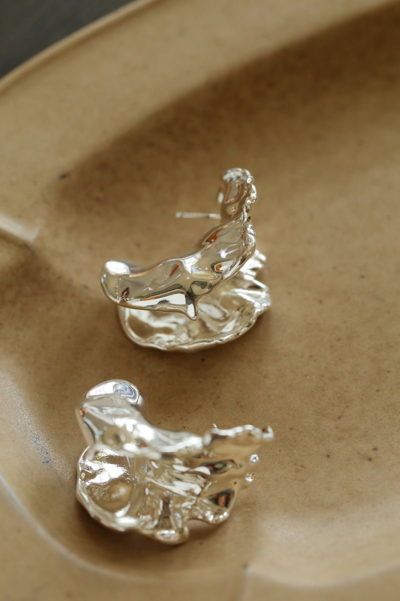 Orchid Metal Design Earrings - floysun