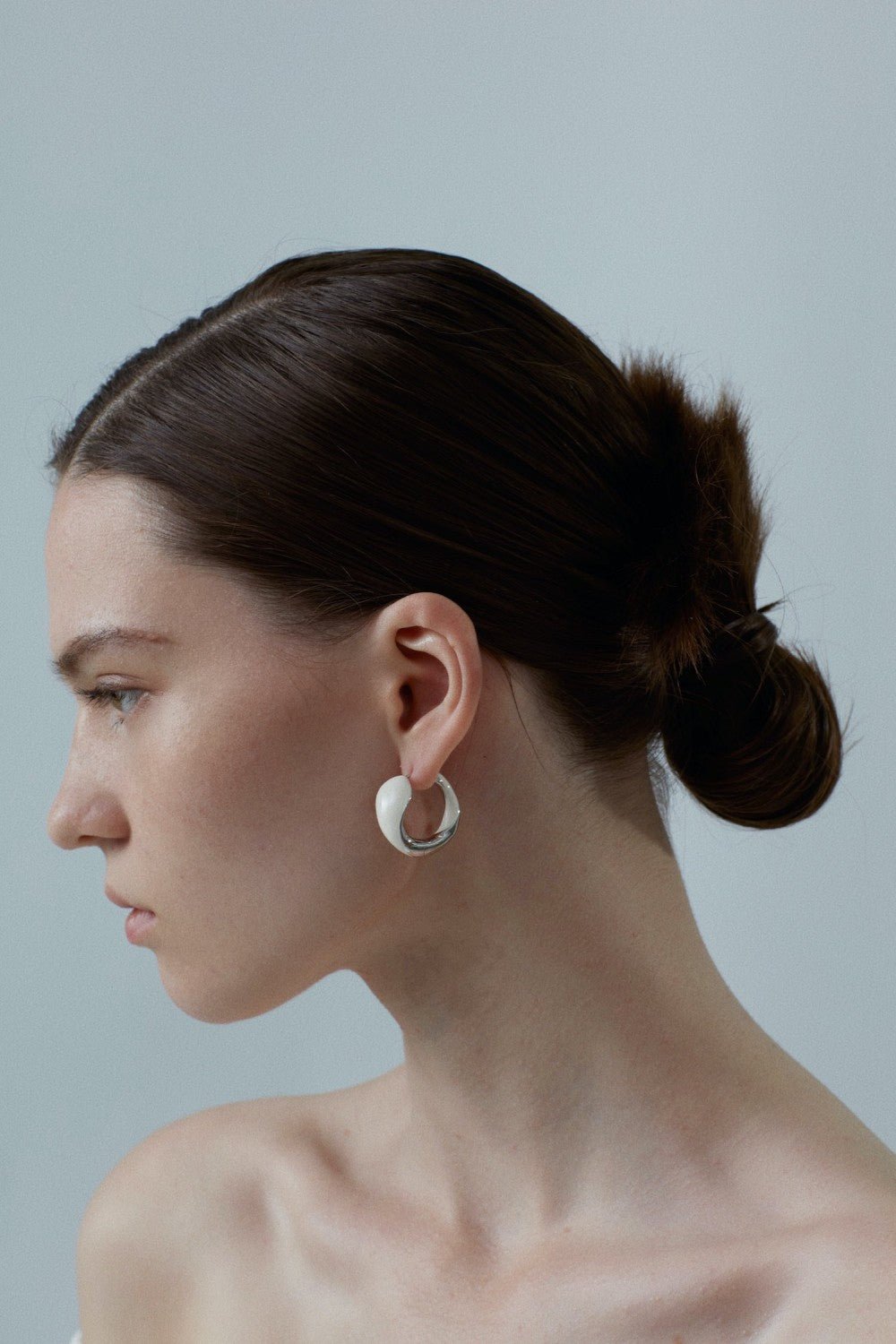 Ouroboros Enamel Hoop Earrings Unique & Minimalist Statement Piece - floysun