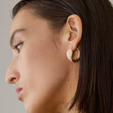 Ouroboros Enamel Hoop Earrings Unique & Minimalist Statement Piece - floysun