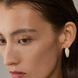 Ouroboros Enamel Hoop Earrings Unique & Minimalist Statement Piece - floysun