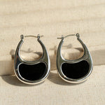 Pea Pod Whimsy – Colorful Glass Hoop Earrings Large & Small Sizes - floysun