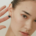 Pea Pod Whimsy – Colorful Glass Hoop Earrings Large & Small Sizes - floysun