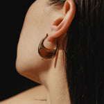 Pea Pod Whimsy – Colorful Glass Hoop Earrings Large & Small Sizes - floysun