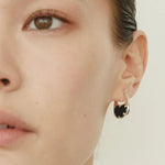 Pea Pod Whimsy – Colorful Glass Hoop Earrings Large & Small Sizes - floysun