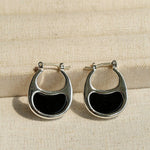 Pea Pod Whimsy – Colorful Glass Hoop Earrings Large & Small Sizes - floysun