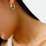 Pea Pod Whimsy – Colorful Glass Hoop Earrings Large & Small Sizes - floysun