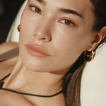 Pea Pod Whimsy – Colorful Glass Hoop Earrings Large & Small Sizes - floysun