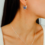 Pea Pod Whimsy – Colorful Glass Hoop Earrings Large & Small Sizes - floysun