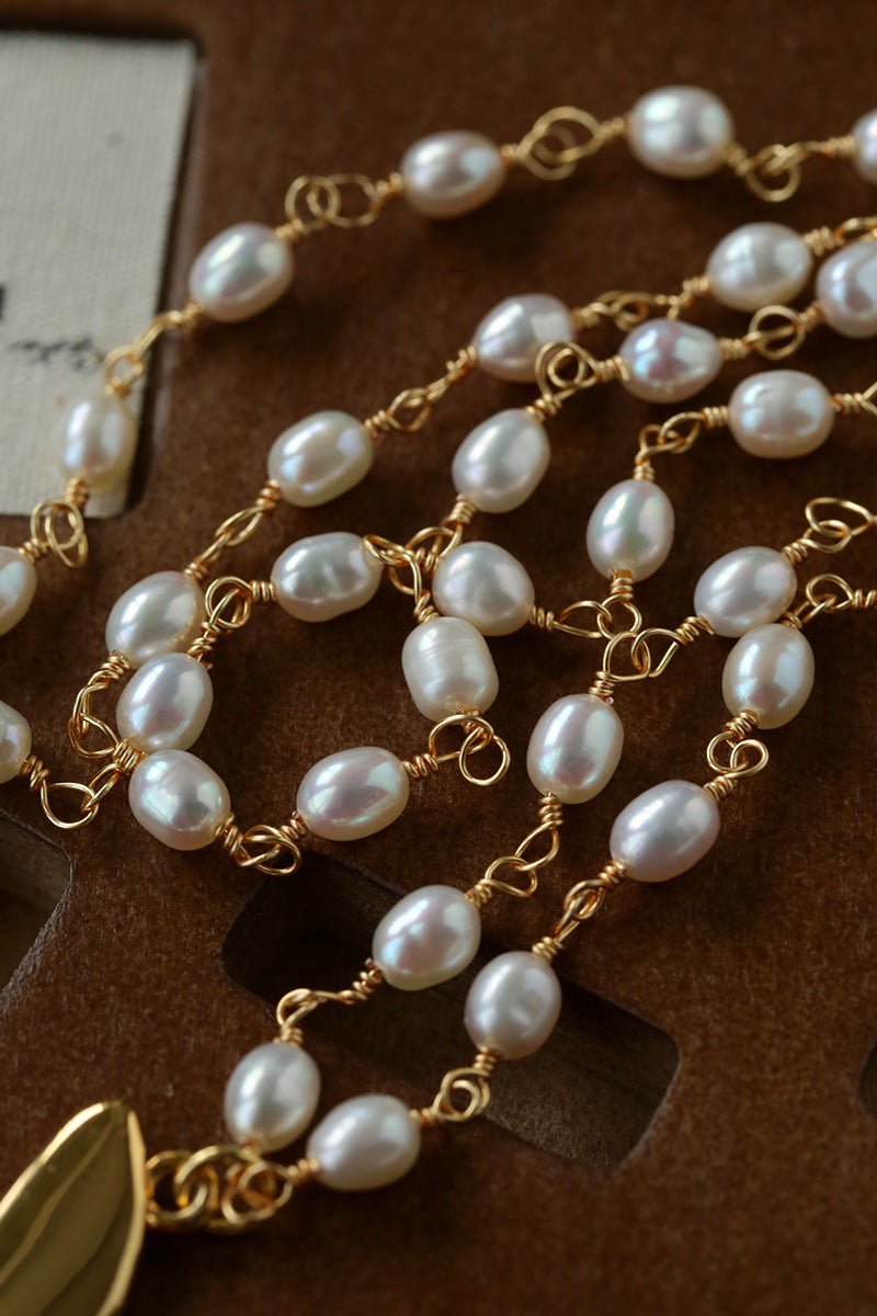 Peace Dove Pendant Pearl Necklace - floysun