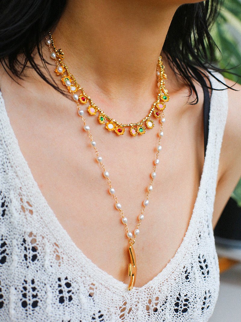 Peace Dove Pendant Pearl Necklace - floysun
