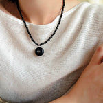 Peace Fruit Ebony Wood Necklace - floysun