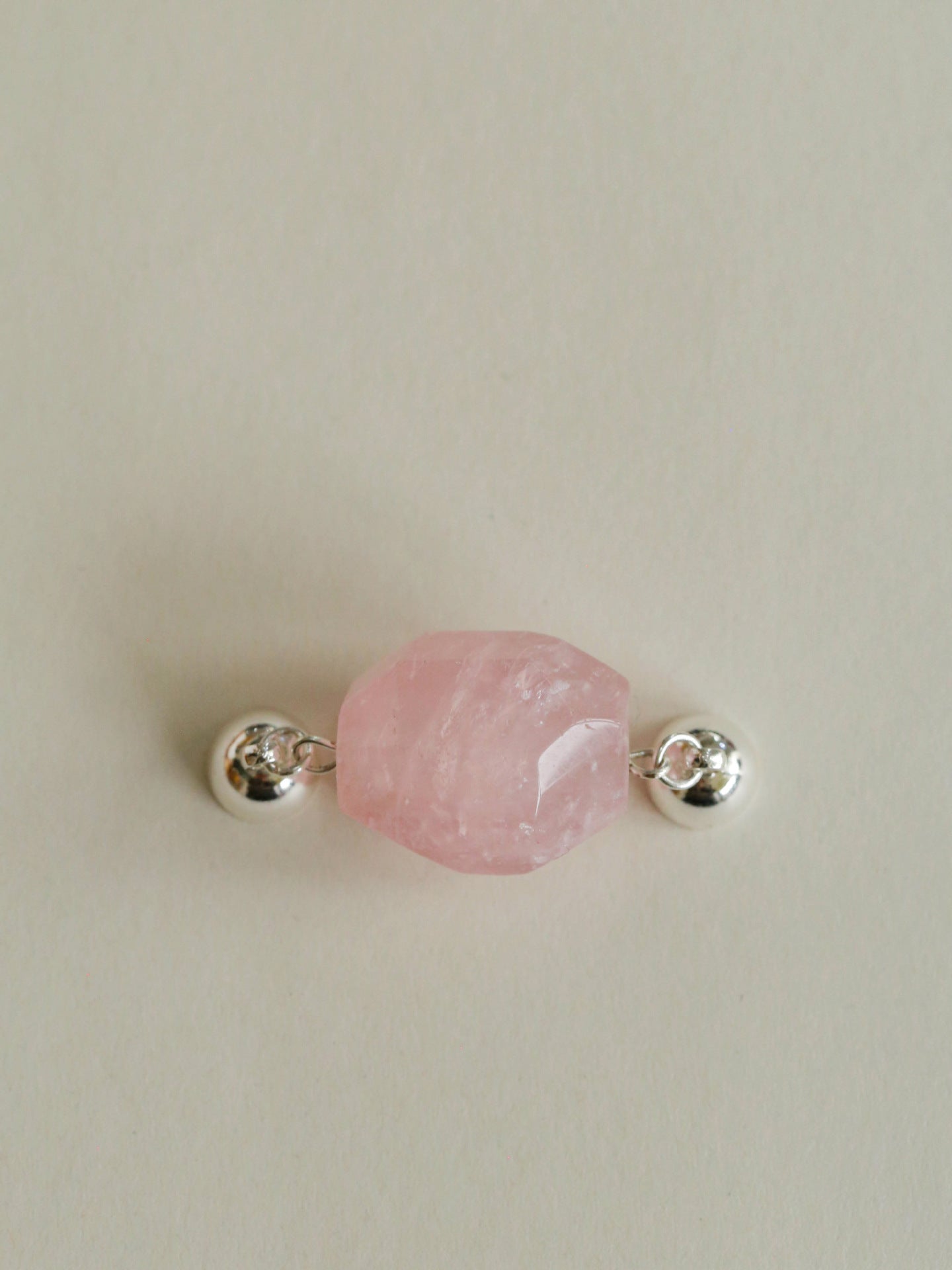 Peach Chalcedony & Rose Quartz Magnetic Convertible Beaded Necklace - floysun