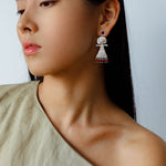Pepper Sun Sea God Earrings – Matte Red Agate & 925 Silver - floysun