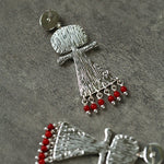 Pepper Sun Sea God Earrings – Matte Red Agate & 925 Silver - floysun