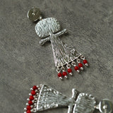 Pepper Sun Sea God Earrings – Matte Red Agate & 925 Silver - floysun