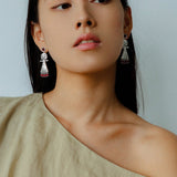 Pepper Sun Sea God Earrings – Matte Red Agate & 925 Silver - floysun