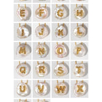 Petal Baroque Pearl Letter Pendants Necklaces - floysun