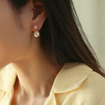 Petite Two Pearl Studs Earrings - floysun