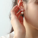 Petite Two Pearl Studs Earrings - floysun