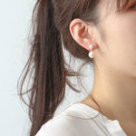 Petite Two Pearl Studs Earrings - floysun