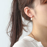Petite Two Pearl Studs Earrings - floysun