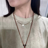 Pictograph Stone Beaded Necklace – Picture Jasper with Totem Pendant - floysun