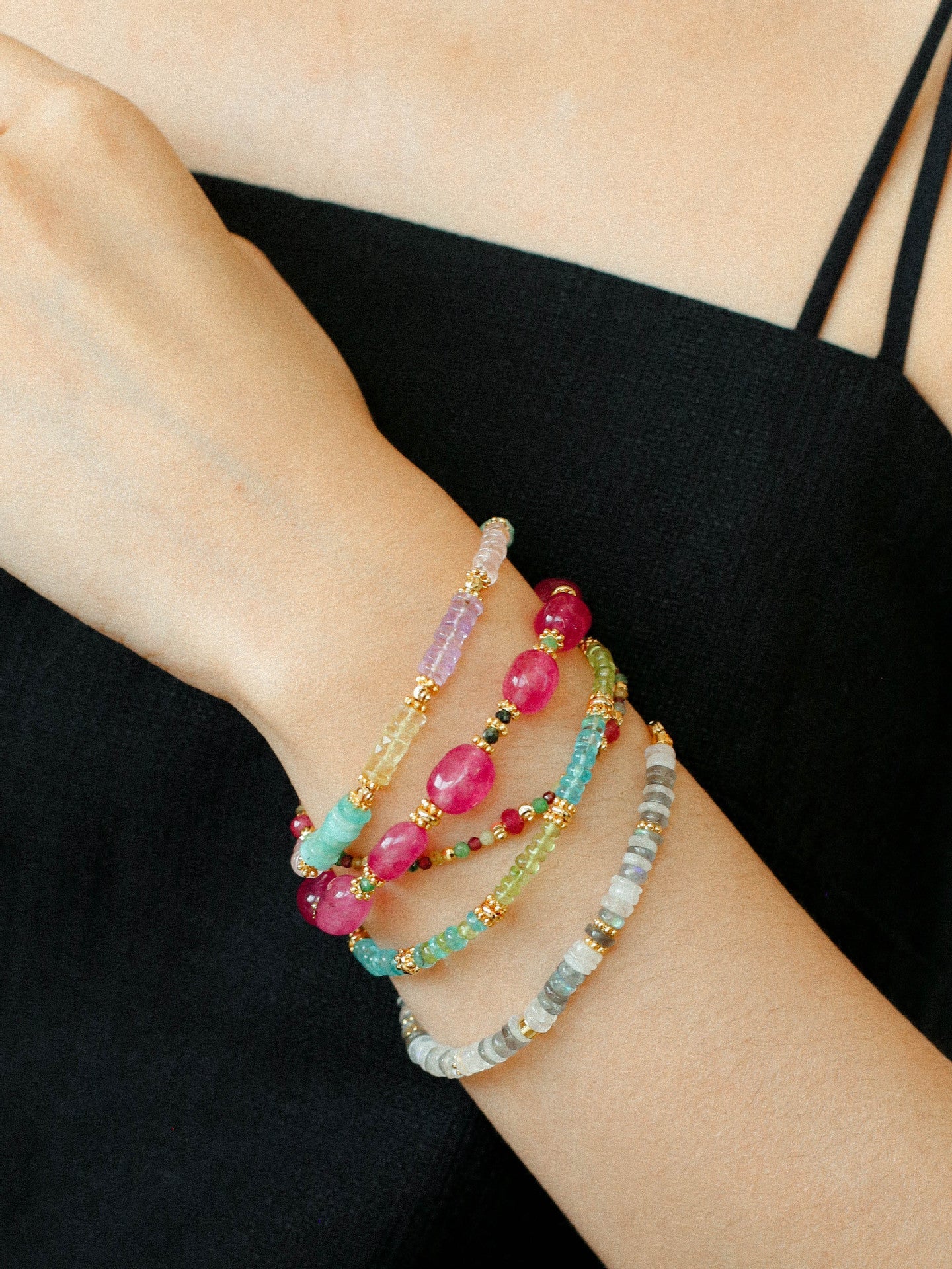 Pink Tourmaline Bracelet - floysun