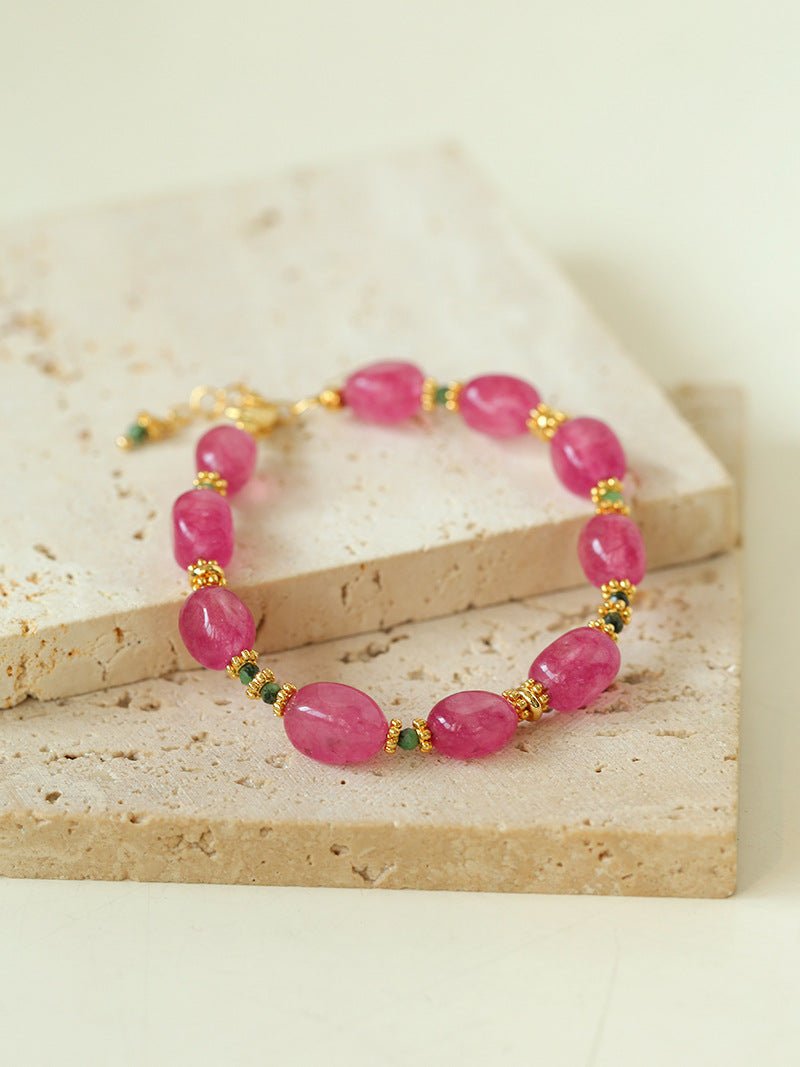 Pink Tourmaline Bracelet - floysun