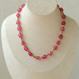 Pink Tourmaline Necklace - floysun
