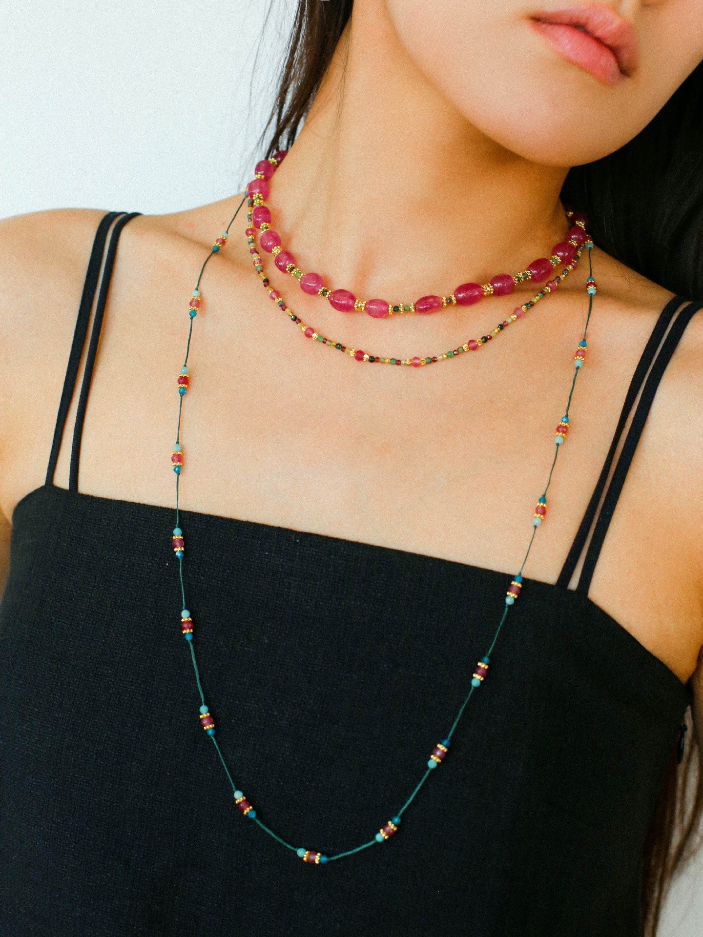 Pink Tourmaline Necklace - floysun