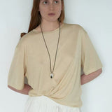 Pistachio Bloom & Black Onyx Pendant Cord Necklace - floysun