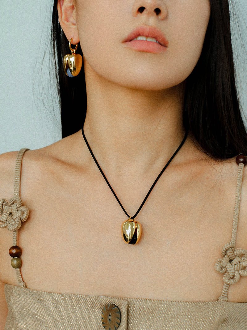 Pistachio Bloom & Natural Stone Bud Earrings - floysun