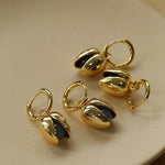 Pistachio Bloom & Natural Stone Bud Earrings - Gold - floysun