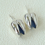 Pistachio Bloom & Natural Stone Bud Earrings - Silver - floysun