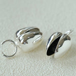 Pistachio Bloom & Natural Stone Bud Earrings - Silver - floysun