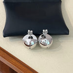 Planet Hoop Earrings – 925 Sterling Silver Polished or Diamond Accent Options - floysun