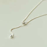 Planet Series – Twin Sphere Sterling Silver Necklace - floysun